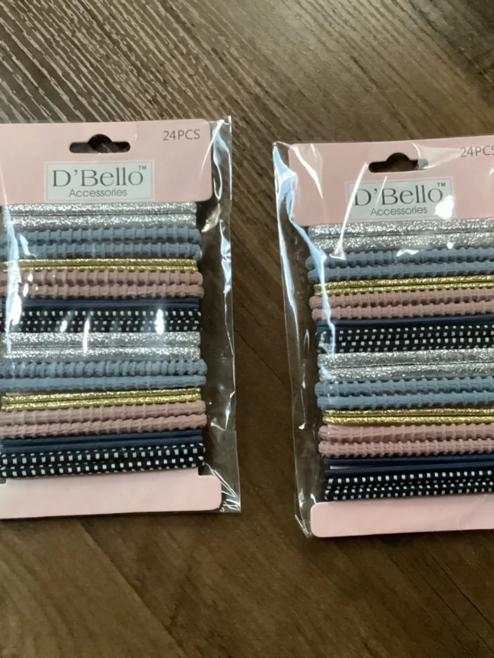 D'Bello hair tie bundle New 2 packs of 24 pieces each